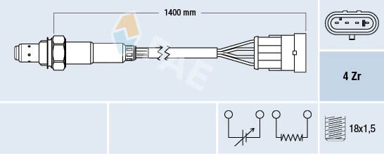 Obrázok Lambda sonda FAE  77364