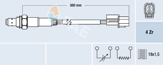 Obrázok Lambda sonda FAE  77375