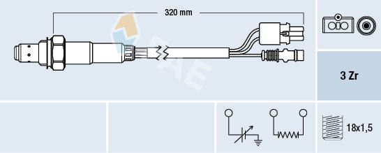 Obrázok Lambda sonda FAE  77378
