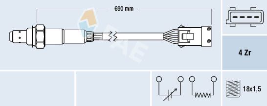 Obrázok Lambda sonda FAE  77382