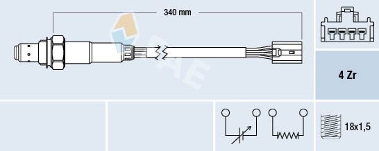 Obrázok Lambda sonda FAE  77388