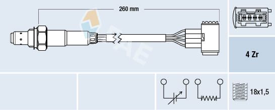Obrázok Lambda sonda FAE  77389