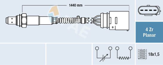 Obrázok Lambda sonda FAE  77407