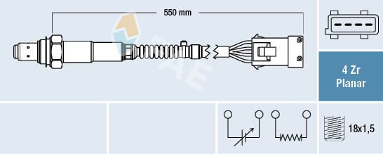 Obrázok Lambda sonda FAE  77411