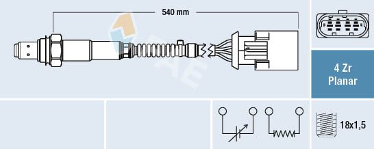 Obrázok Lambda sonda FAE  77425
