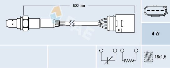 Obrázok Lambda sonda FAE  77436