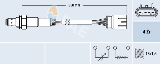 Obrázok Lambda sonda FAE  77465