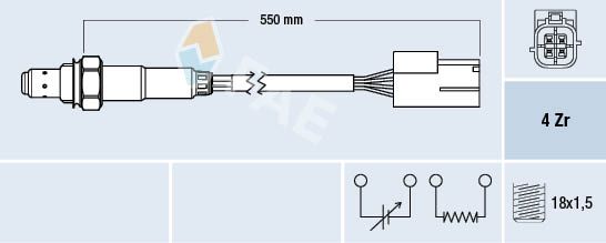 Obrázok Lambda sonda FAE  77468