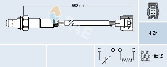Obrázok Lambda sonda FAE  77501