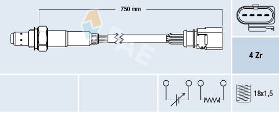 Obrázok Lambda sonda FAE  77508