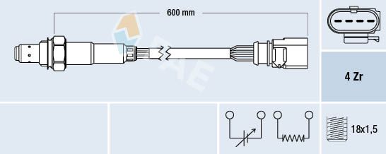 Obrázok Lambda sonda FAE  77510