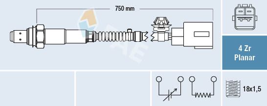 Obrázok Lambda sonda FAE  77513