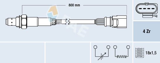 Obrázok Lambda sonda FAE  77591