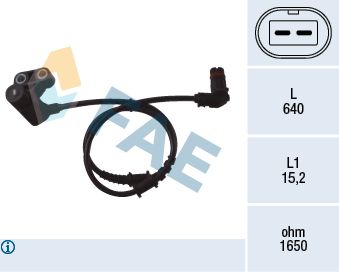 Obrázok Snímač počtu otáčok kolesa FAE  78051
