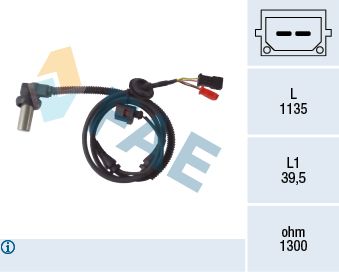 Obrázok Snímač počtu otáčok kolesa FAE  78085
