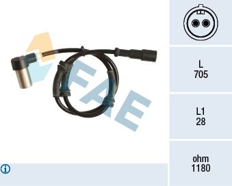 Obrázok Snímač počtu otáčok kolesa FAE  78130