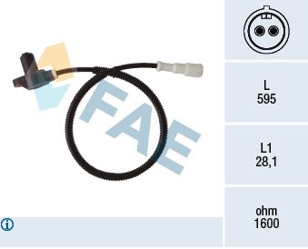 Obrázok Snímač počtu otáčok kolesa FAE  78400