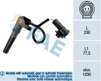 Obrázok Snímač otáčok, automatická prevodovka FAE  79281