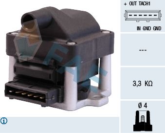 Obrázok Zapaľovacia cievka FAE  80219
