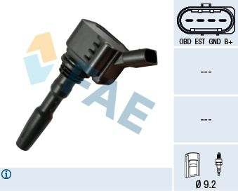 Obrázok Zapaľovacia cievka FAE  80249