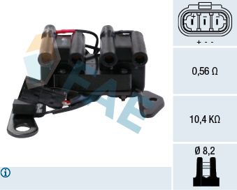 Obrázok Zapaľovacia cievka FAE  80253