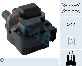 Obrázok Zapaľovacia cievka FAE  80294
