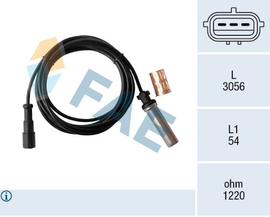 Obrázok Snímač počtu otáčok kolesa FAE  78560
