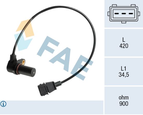 Obrázok Snímač impulzov kľukového hriadeľa FAE  79073
