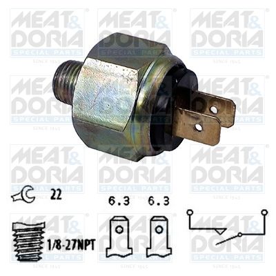 Obrázok Spínač brzdových svetiel MEAT & DORIA  35018