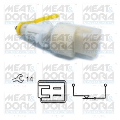 Obrázok Spínač brzdových svetiel MEAT & DORIA  35037
