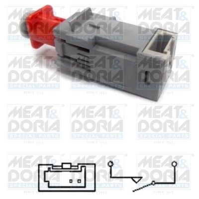 Obrázok Spínač brzdových svetiel MEAT & DORIA  35066