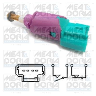 Obrázok Spínač brzdových svetiel MEAT & DORIA  35090