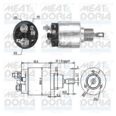 Obrázok Elektromagnetický spínač pre żtartér MEAT & DORIA  46003
