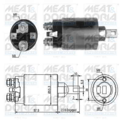 Obrázok Elektromagnetický spínač pre żtartér MEAT & DORIA  46024