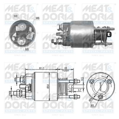 Obrázok Elektromagnetický spínač pre żtartér MEAT & DORIA  46048