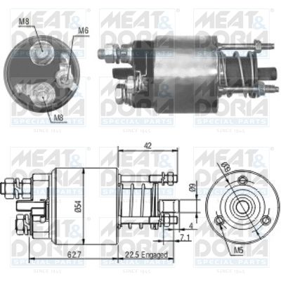 Obrázok Elektromagnetický spínač pre żtartér MEAT & DORIA  46051