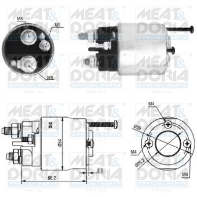 Obrázok Elektromagnetický spínač pre żtartér MEAT & DORIA  46147