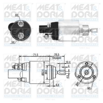 Obrázok Elektromagnetický spínač pre żtartér MEAT & DORIA  46181