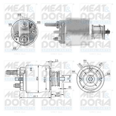 Obrázok Elektromagnetický spínač pre żtartér MEAT & DORIA  46223