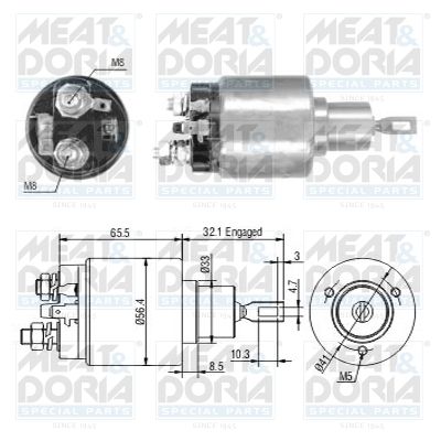 Obrázok Elektromagnetický spínač pre żtartér MEAT & DORIA  46243