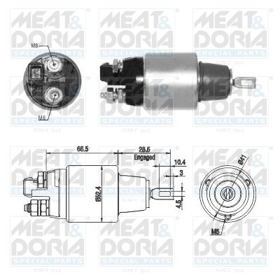 Obrázok Elektromagnetický spínač pre żtartér MEAT & DORIA  46265