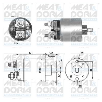 Obrázok Elektromagnetický spínač pre żtartér MEAT & DORIA  46274