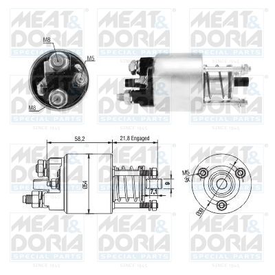 Obrázok Elektromagnetický spínač pre żtartér MEAT & DORIA  46281