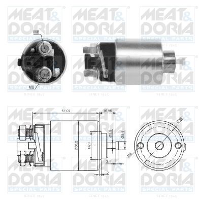 Obrázok Elektromagnetický spínač pre żtartér MEAT & DORIA  46285