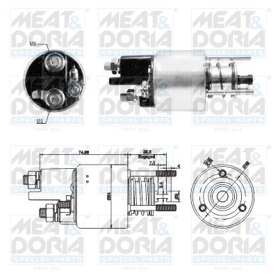 Obrázok Elektromagnetický spínač pre żtartér MEAT & DORIA  46287