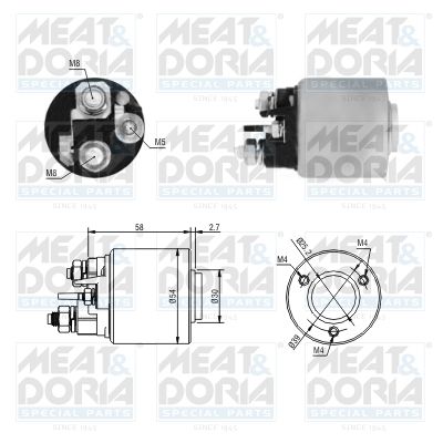 Obrázok Elektromagnetický spínač pre żtartér MEAT & DORIA  46288