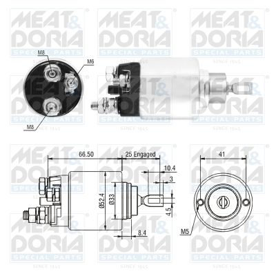 Obrázok Elektromagnetický spínač pre żtartér MEAT & DORIA  46293