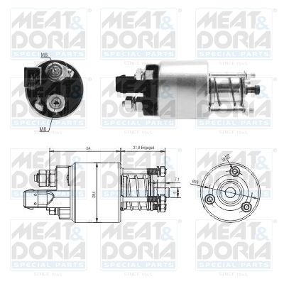 Obrázok Elektromagnetický spínač pre żtartér MEAT & DORIA  46294
