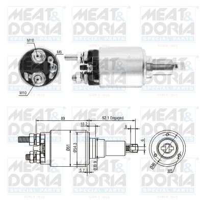 Obrázok Elektromagnetický spínač pre żtartér MEAT & DORIA  46302