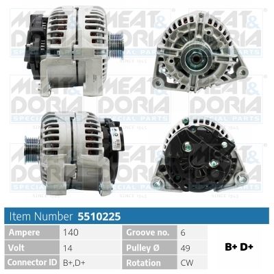 Obrázok Alternátor MEAT & DORIA  5510225